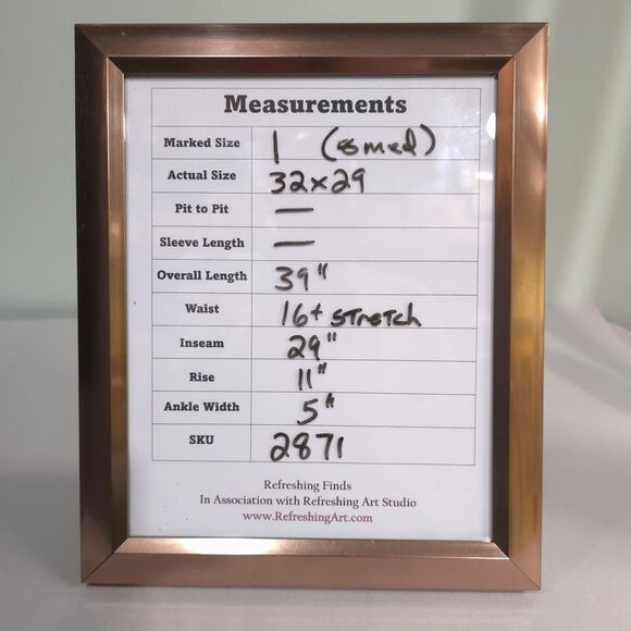 Slimming Sage Skinny Ankle Jeans 32x29 Olive Green Stretch Waist Boho Chic Urban - Picture 2 of 16